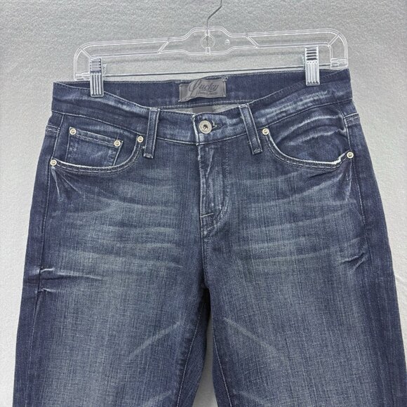 Lucky Brand Classic Rider Bootcut Jeans 6/28 Women’s Dark Wash, Mid-Rise Vintage - Picture 3 of 16